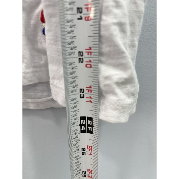 Cynthia Rowley Women's White Shirt With Ice Cream Pattern Embroidered Size XL - Picture 7 of 8